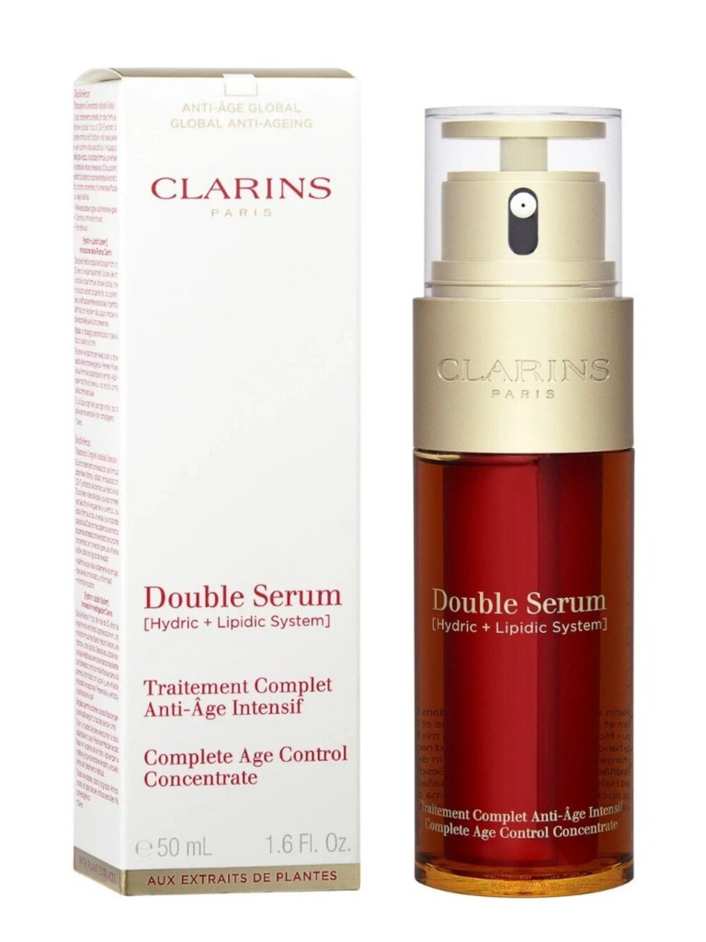 Clarins Double Serum Complete Age Control Concentrate 1.6 oz New